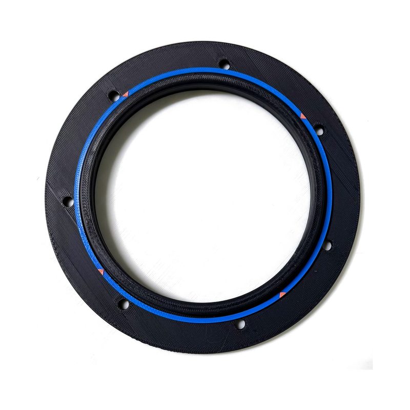 110 mm Round PVC Pro Clean-Fit Inlet with its blue cutting template